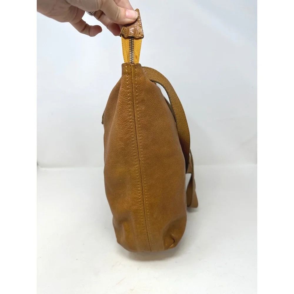 Rowdy Softened Unlined Leather Tote in Cedar